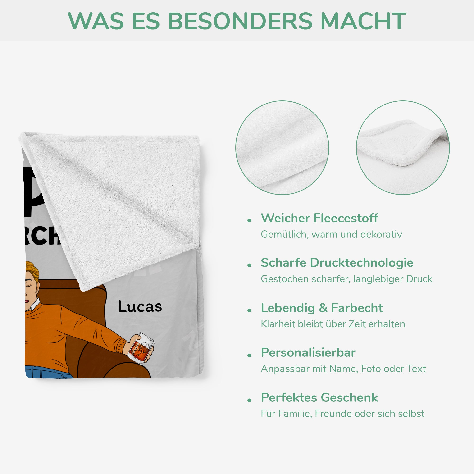 5579BGE4 papas schnarch ecke kuscheldecke personalisiert_ papa 5579B6TZB