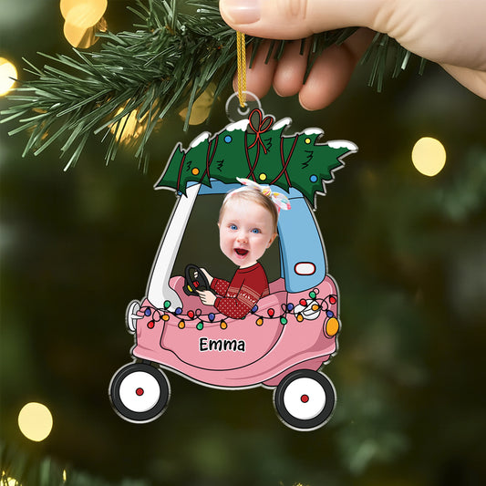 5581OGE2 kind mit traktor personalisierter weihnachtsschmuck_ aus acryl kind mit gesicht 5581O6TZK