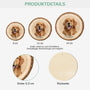5595OGE3 hund mit foto personalisierte 1 schicht holz ornamente weihnachten 5595O3LCC