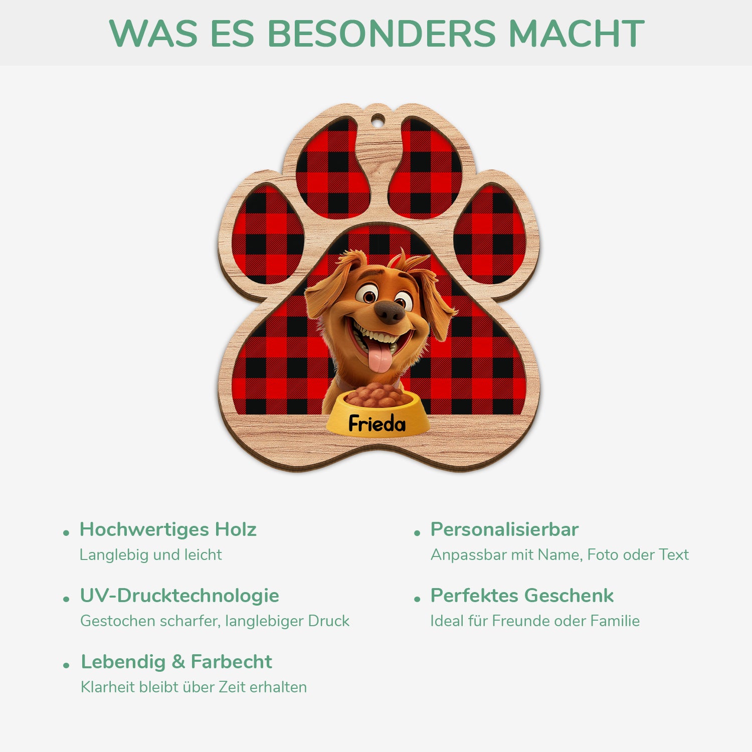 5629OGE4 hunde personalisierte 2 schicht holz ornamente weihnachten 5629O8MZC
