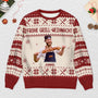 5686WGE2 frohe golf weihnacht weihnachtspullover personalisiert mit namen_ foto 5686WKMNB