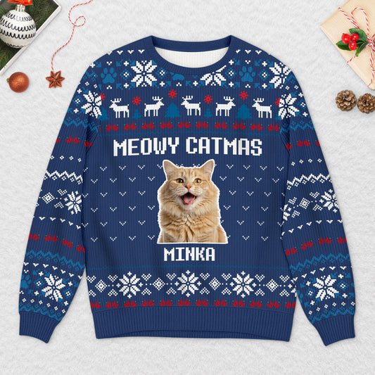 5703WGE1 frohe weihnachten lustiger weihnachtspullover katze hund personalisiert_ mit foto 5703W3LCD_2