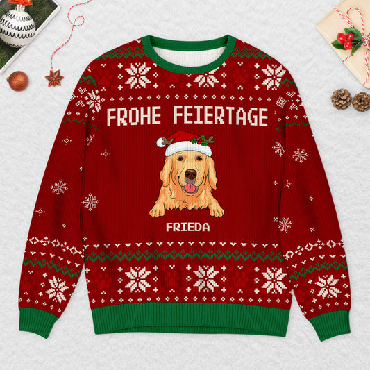 5704WGE2 frohe weihnachten weihnachtspullover hund personalisiert_ 5704WTYNC