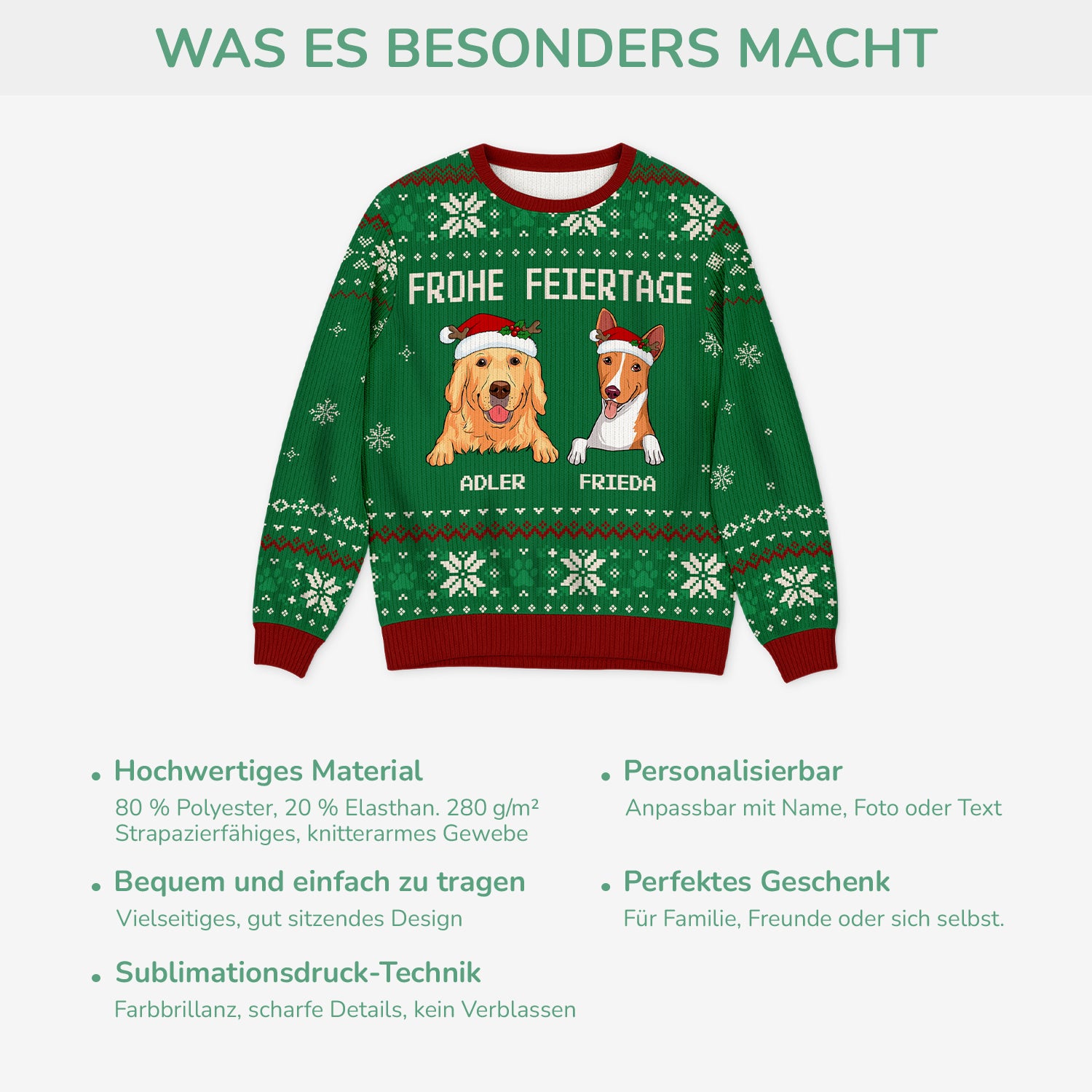5704WGE5 frohe weihnachten weihnachtspullover hund personalisiert_ 5704WTYNC