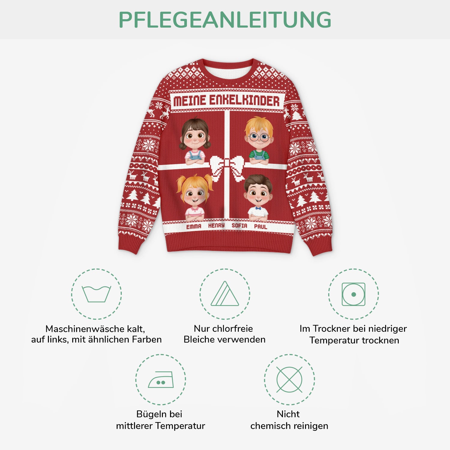 5714WGE4 weihnachten mit enkelkindern personalisierter weihnachtspullover_ oma opa 5714W6HMA