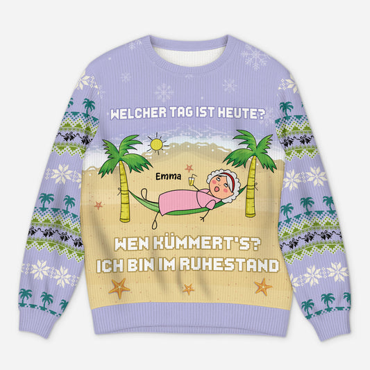 5720WGE1 ich bin im ruhestand lustiger weihnachtspullover personalisiert_ rente 5720WKLTA