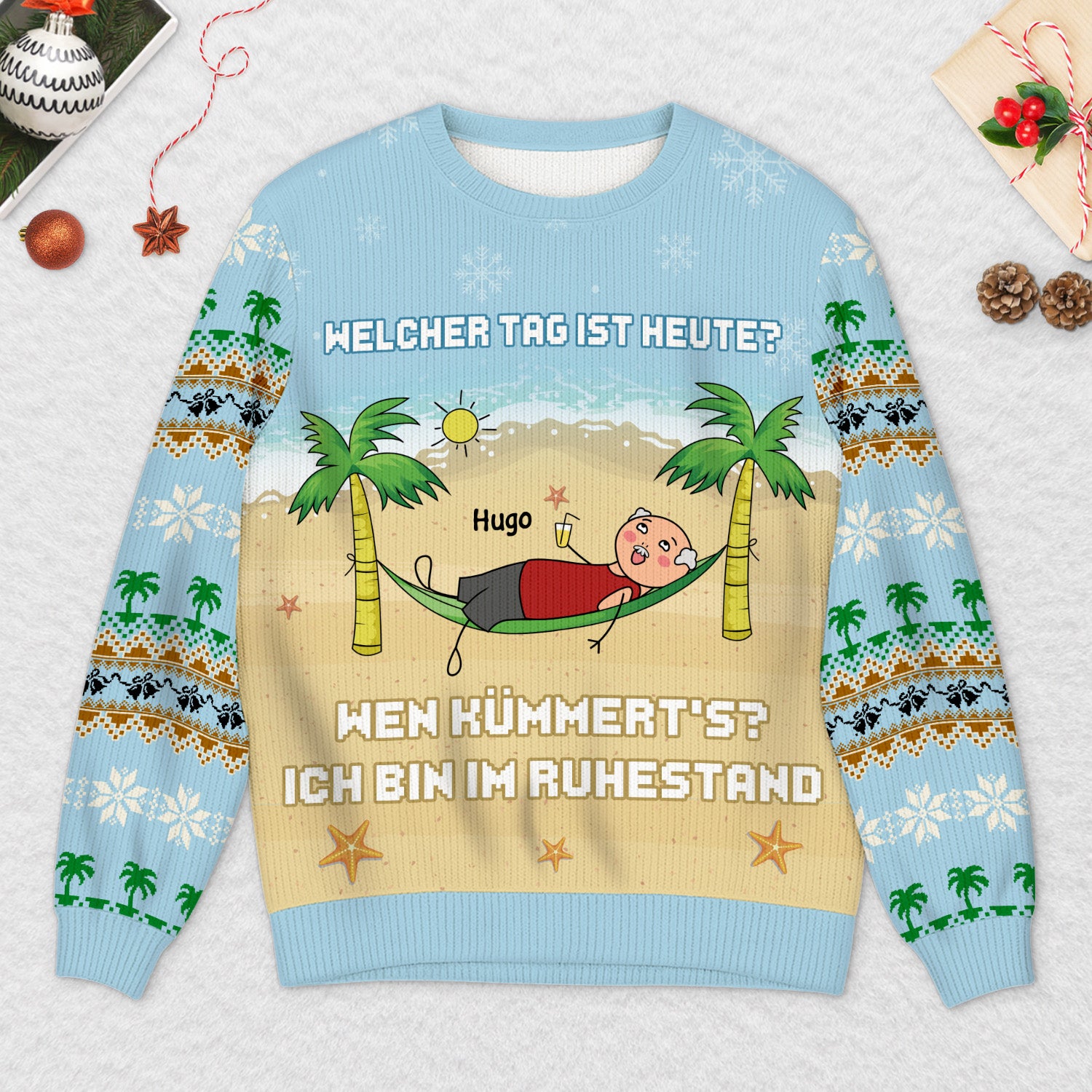 5720WGE2 ich bin im ruhestand lustiger weihnachtspullover personalisiert_ rente 5720WKLTA