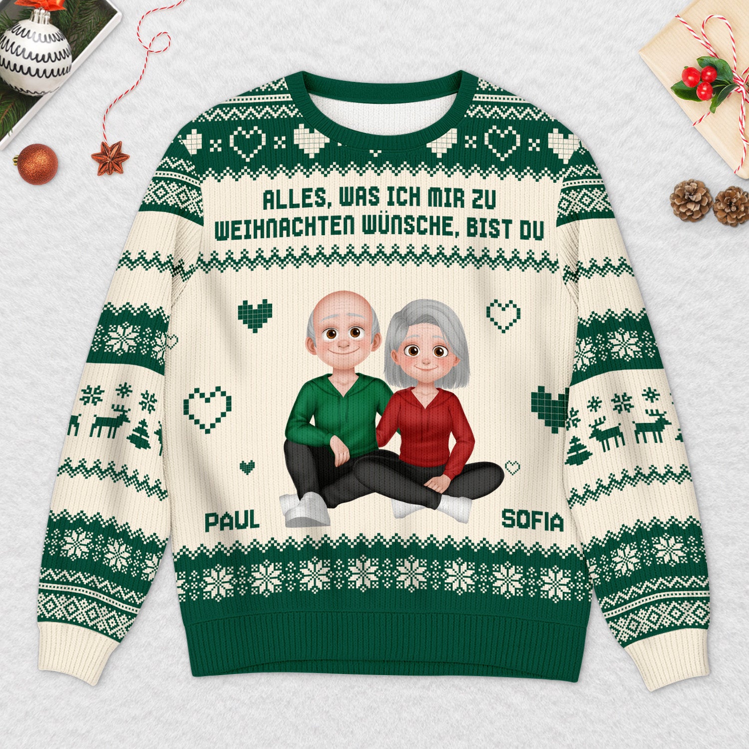 5754WGE2 alles was ich mir zu weihnachten wunsche bist du personalisiert_er weihnachtspullover paare 5754WKQMG