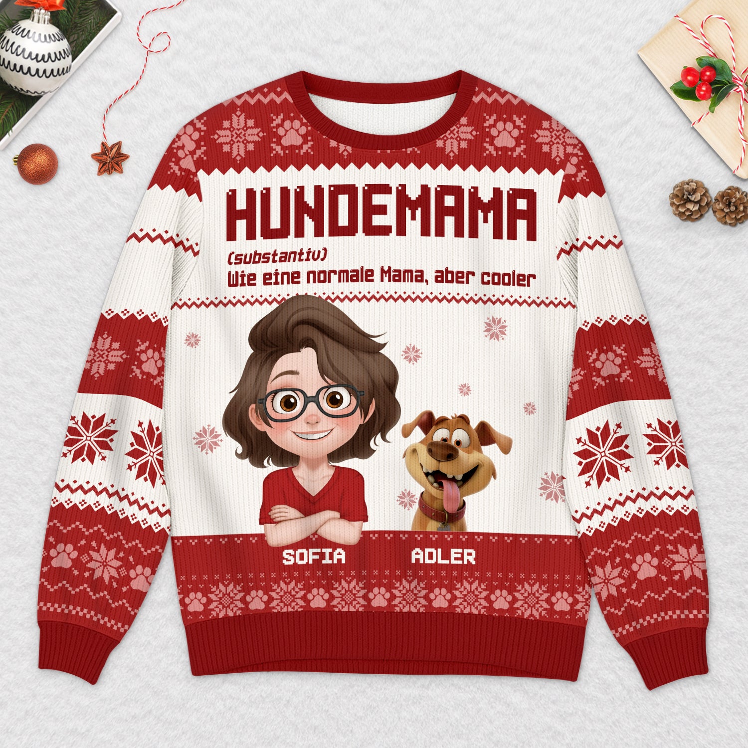 5803WGE2 hundepapa hundemama definition weihnachtspullover hund personalisiert_ 5803W3HZC