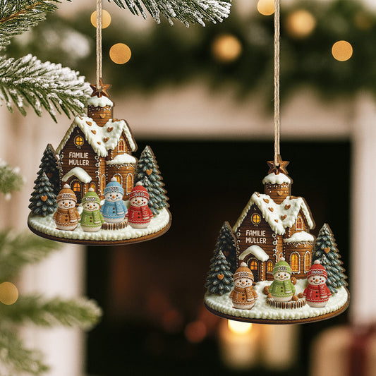 5865OGE2 3d druck effekt die familie holzhaus schneemann personalisierte 1 schicht holz ornamente weihnachten 5865OKL5I
