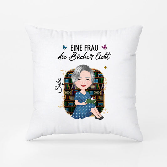 5874PGE2 ein madchen das bucher liebt kissen personalisiert madchen_ leseratten 5874PTTMA