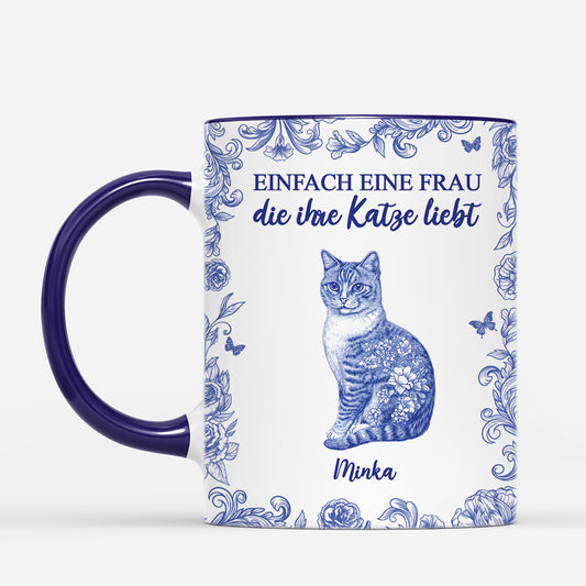 5876MGE2 toile de jouy einfach ein madchen das ihre katze liebt katzen tasse personalisiert_ 5876M8MZD