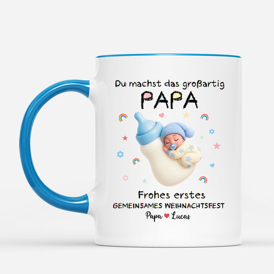 5892MGE2 du machst das grossartig_ weihnachtstasse personalisiert_ werdende mama papa_ 5892M6LCA