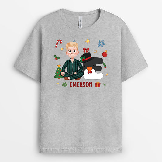 5899AGE2 alphabet name personalisiertes weihnachts shirt_ damen und herren 5899AKZMA