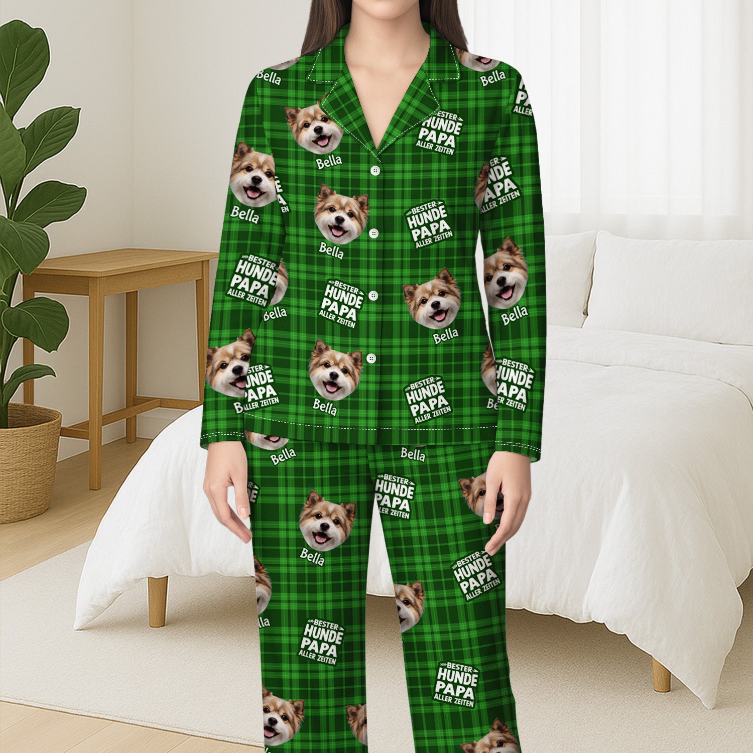 5911VGE3 beste hundemama aller zeiten personalisierte pyjama_ mit foto hunde weihnachten 5911VTVMC