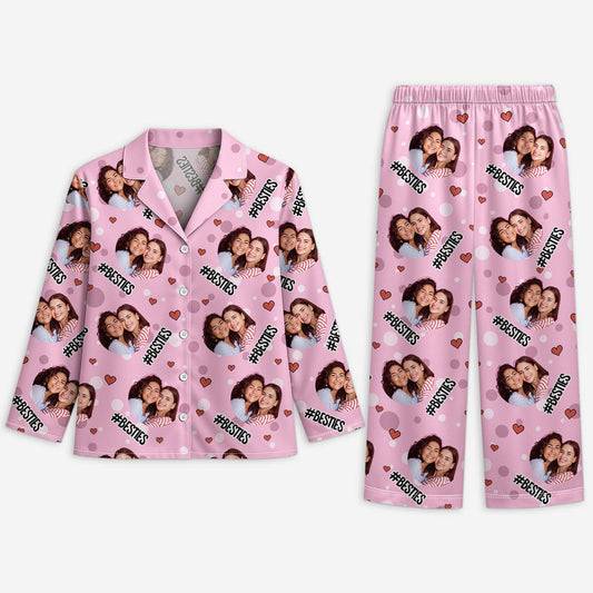 5918VGE1 fur meine bestie personalisierte pyjamas_ beste freundinnen mit gesicht 5918V8XCF