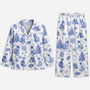 5938VGE1 katze toile de jouy personalisierte pyjama_s 5938V6ZMD