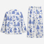 5938VGE2 katze toile de jouy personalisierte pyjama_s 5938V6ZMD