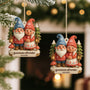 5953OGE2 3d druck effekt gemeinsam alt werden seit personalisierte 1 schicht holz ornamente weihnachten gnom paare 5953OKM5G