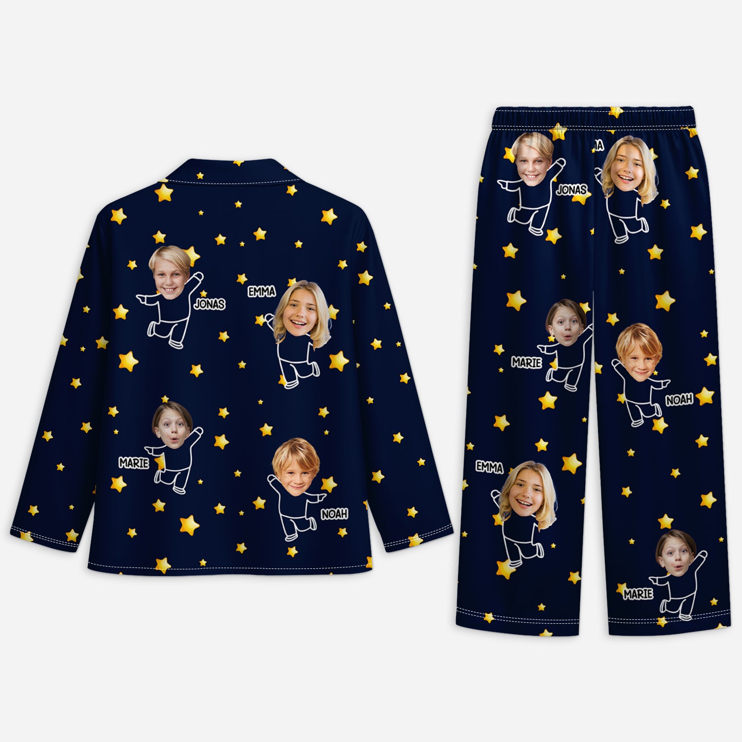 5996VGE2 diese oma dieser opa gehort zu personalisierte pyjamas opa oma mit gesicht 5996V6YNA