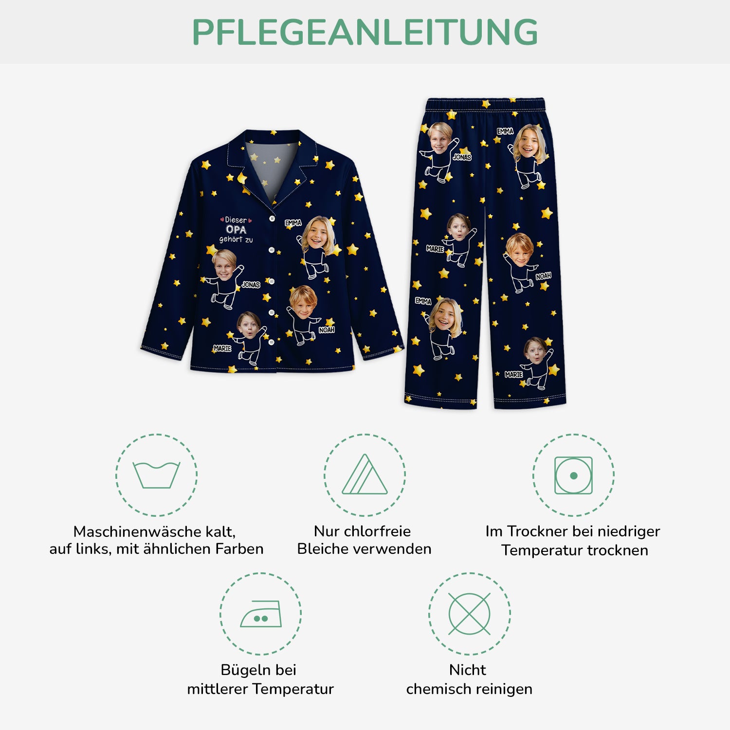 5996VGE4 diese oma dieser opa gehort zu personalisierte pyjamas opa oma mit gesicht 5996V6YNA