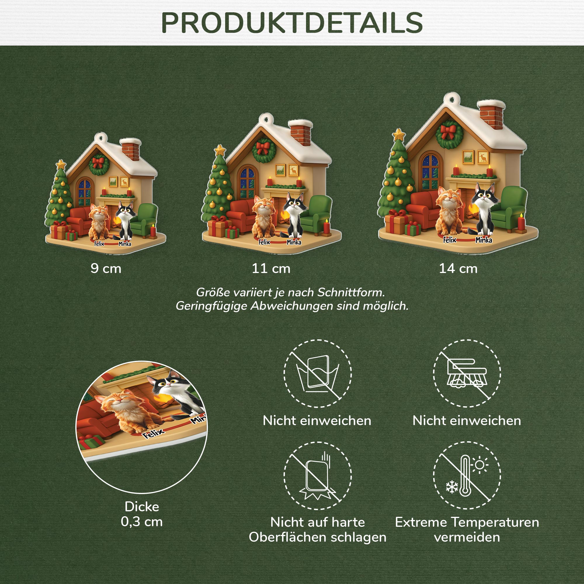 6013OGE1 wohnungsleben mit katze acryl christbaumschmuck katze personalisiert_ 6013O86AC3