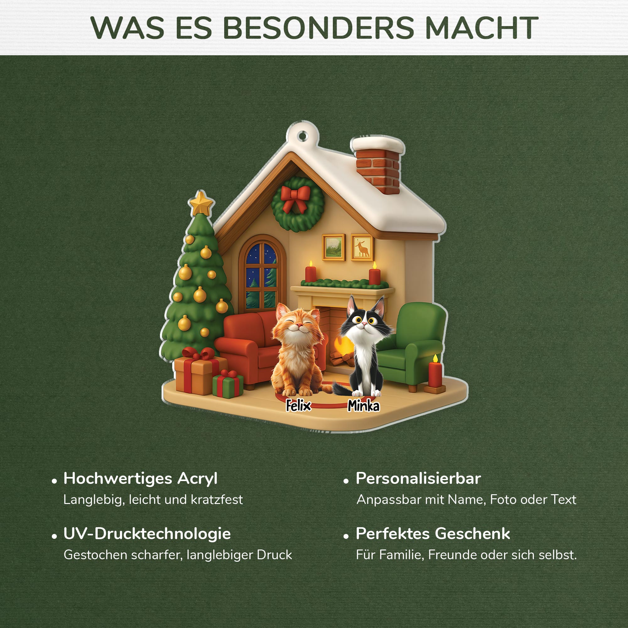 6013OGE1 wohnungsleben mit katze acryl christbaumschmuck katze personalisiert_ 6013O86AC4