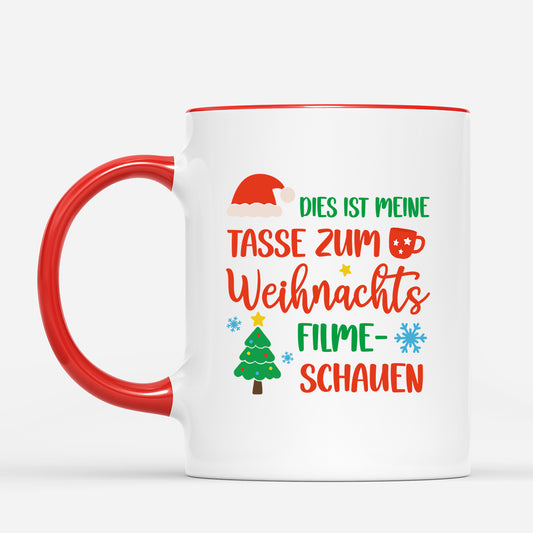 6025MGE2 dies ist meine tasse zum weihnachtsfilme schauen weihnachtstasse personalisiert_ frauen manner 6025MTQMA