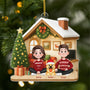 6032OGE1 du ich und die hunde personalisierter weihnachtsschmuck_ acryl schwules paar 6032OTZZC