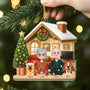 6032OGE2 du ich und die hunde personalisierter weihnachtsschmuck_ acryl schwules paar 6032OTZZC