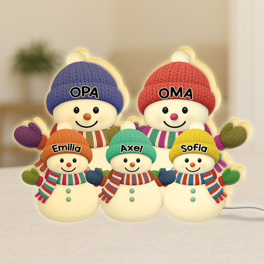 6056LGE1 familie schneemann personalisierte lightbox weihnachten 6056L3Q5A