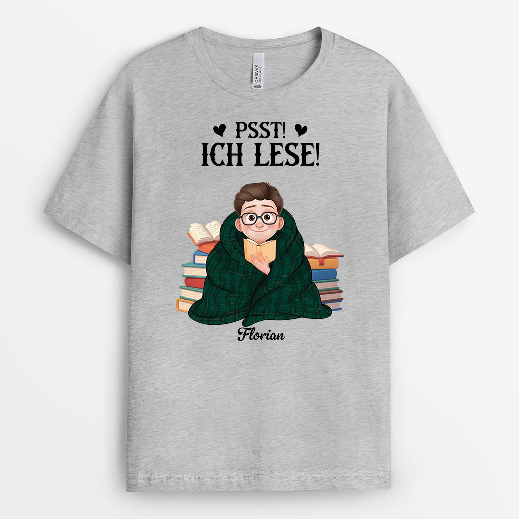 6060AGE2 nur noch ein kapitel personalisierte t shirts leseratten herren damen 6060A