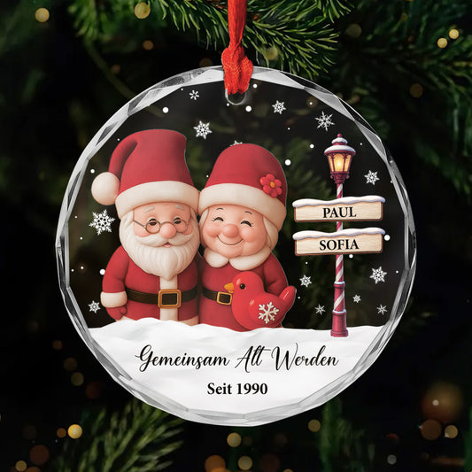 6070OGE1 gemeinsam alt werden seit strassenschild personalisierter weihnachtsschmuck_ glass paar 6070OKT5G_72986405 1d12 4c65 8c60 1cad7314038a