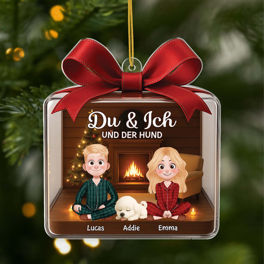 6075OGE1 du ich und die hunde acryl weihnachtsschmuck personalisiert_ paare 6075O6MTC