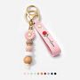 6082MGE1 name  glitzer blumen personalisierte geschenke fur frauen  uv druck daisy schlusselanhanger perlen 6082mj6h5a