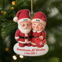 6093OGE1 3d druck effekt gemeinsam alt werden seit acryl weihnachtsschmuck_ personalisiert paare weihnachtsmann 6093OKMCG