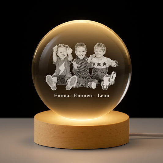 6117LGE1 kinder mit foto kristallkugel personalisiert_ familie 6117L8QTK