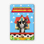 6126EGE2 besucher nur mit genehmigung von lustiges turschild katze personalisiert_ 6126EKMZD
