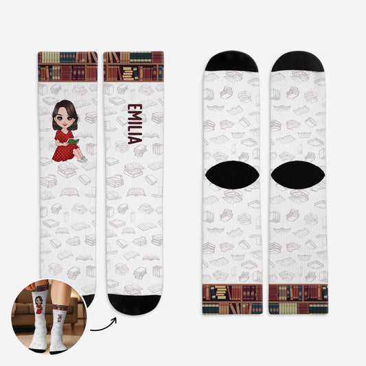 6129JGE1 bucherwurm socken personalisieren text_ leseratten_ 6129J8QNA