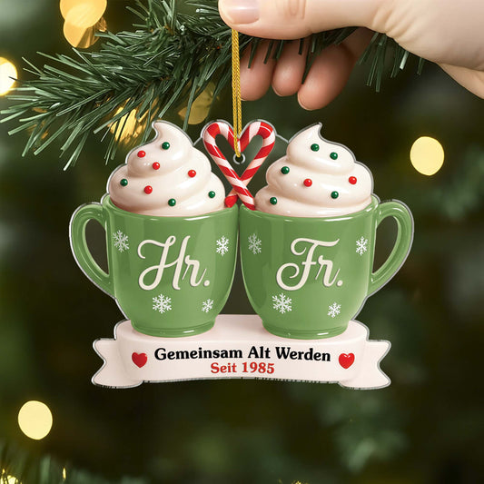 6145OGE2 3d druck effekt gemeinsam alt werden herr frau acryl weihnachtsschmuck personalisiert paare 6145O6PCG