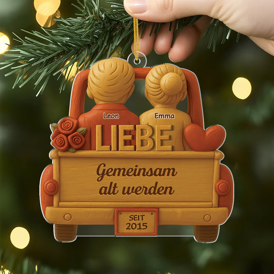 6237OGE2 gott segnete den gebrochenen weg der mich direkt zu dir fuhrte personalisierte acryl ornamente paar 6237OTHNG