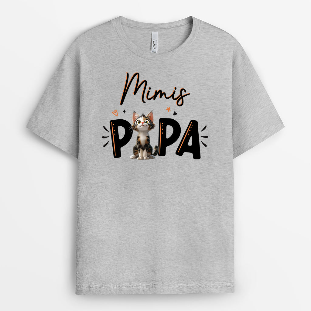 6275AGE2 katzenpapa katzenmama katzen t shirt personalisiert 6275ATQZD