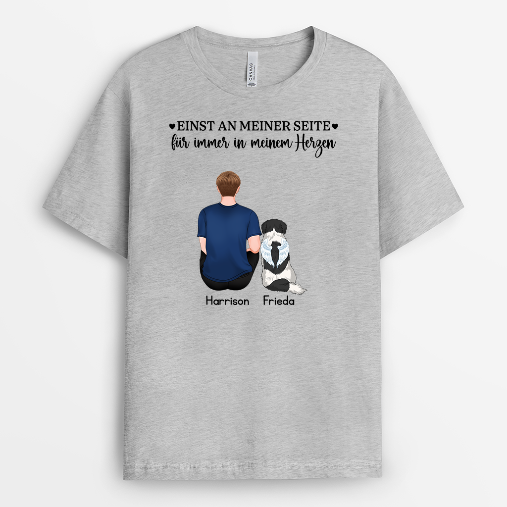 6290AGE2 ich bin immer bei dir personalisierte trauergeschenke  t shirt hund  katze 6290a3fmc
