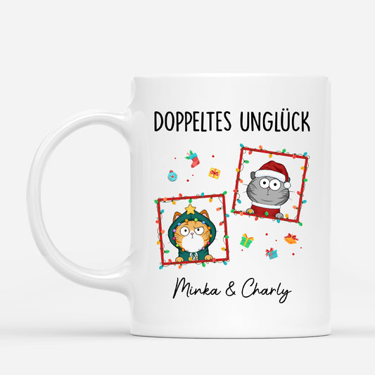 6296MGE1 doppeltes ungluck katzen weihnachtstasse personalisiert_ 6296MTQZD