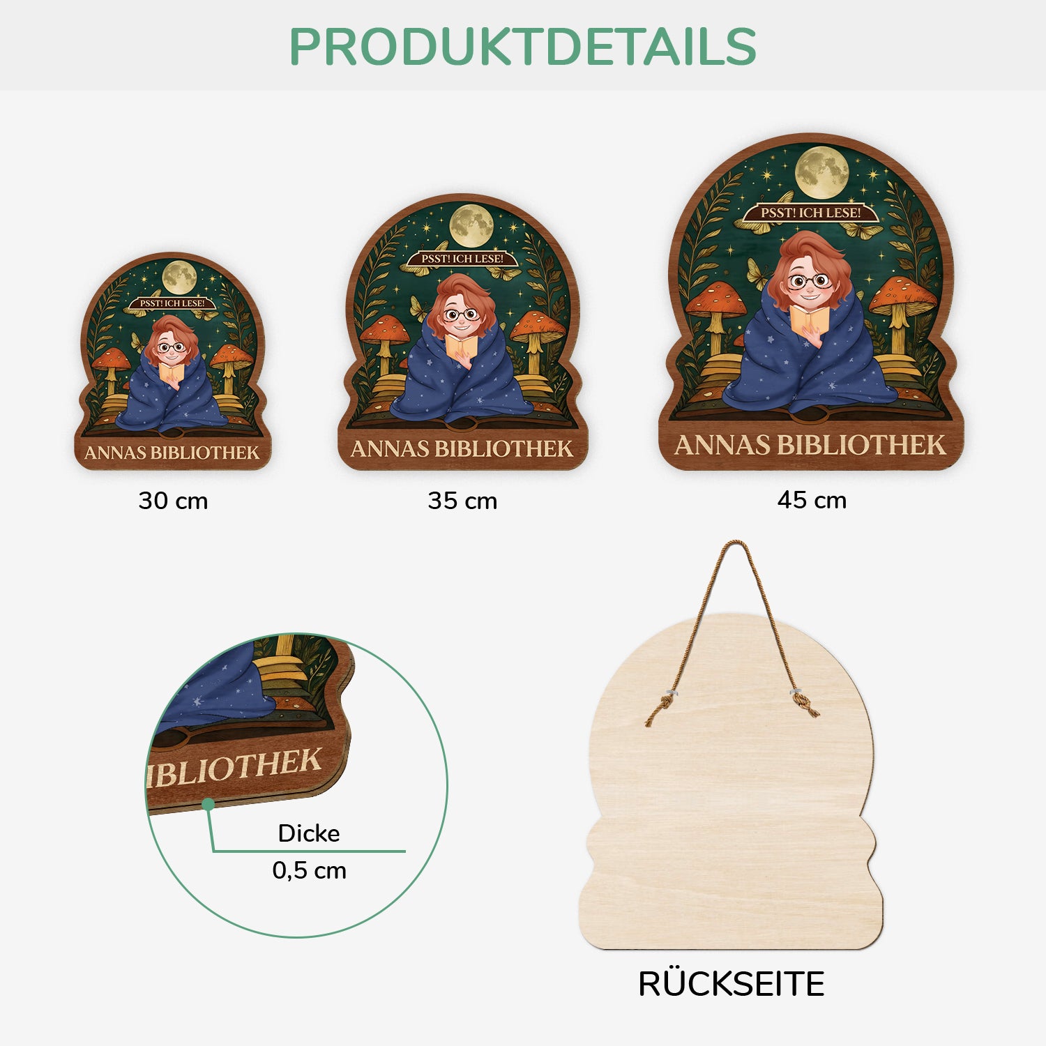 6308QGE3 psst ich lese holzschild personalisiert_ leseratten_ manner frauen 6308QKQZA