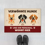 6314DGE1 hier wohnen verwohnte hunde mit personal fussmatte personalisiert hund_ 6314DTQ5C