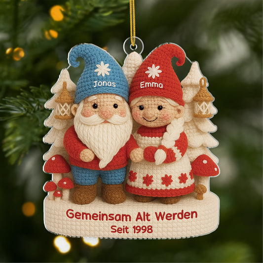 6315OGE1 3d druck effekt gemeinsam alt werden seit acryl weihnachtsschmuck personalisiert paar wolle 6315O8MNG