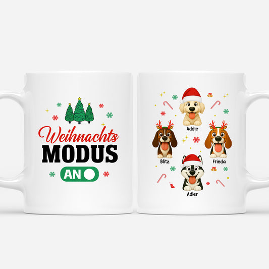 6332MGE1 weihnachts modus an hunde weihnachtstasse personalisiert_ 6332M6YCC