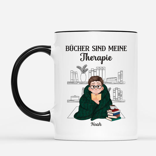 6347MGE2 bucher sind meine therapie personalisierte tasse leseratten manner frauen 6347MKL5A