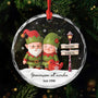 6349OGE1 gemeinsam alt werden seit glas weihnachtsschmuck personalisiert_ paar weihnachtself 6349OKM5G